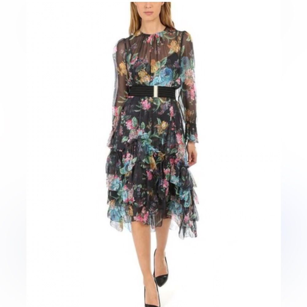NWOT Zimmermann  ninety six Floral Black Dress - Picture 4 of 14